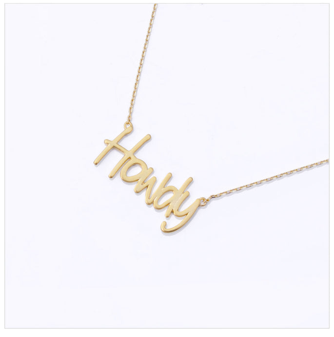 HOWDY Y`ALL NECKLACE