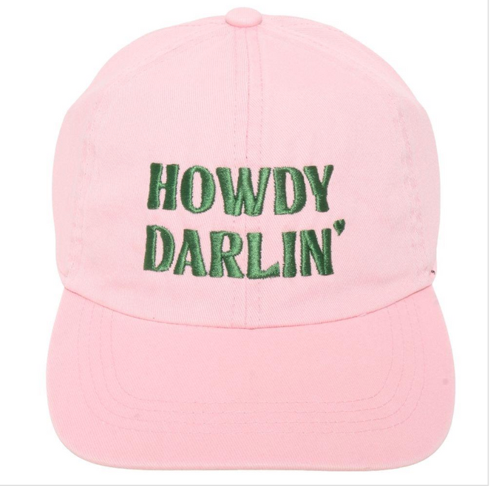 Howdy Darlin Embroidery Patch In Denim Mesh Baseball Cap