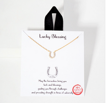 Load image into Gallery viewer, Lucky Blessing U Necklace