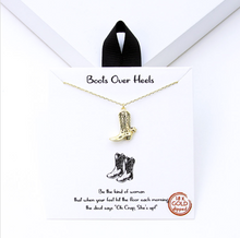 Load image into Gallery viewer, Boots Over Heels Necklace