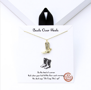 Boots Over Heels Necklace