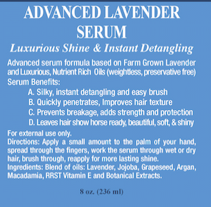 Advanced Lavender Serum for Horses with 100% pure Lavender